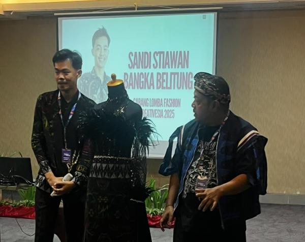 Sandi Stiawan, Pemuda Bangka Selatan Tampilkan Tema Fauna di Lomba Fashion Kreativesia 2025
