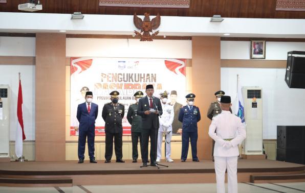 Ridwan Djamaluddin Inaugurates Bangka Belitung Paskibraka Team Member for 2022