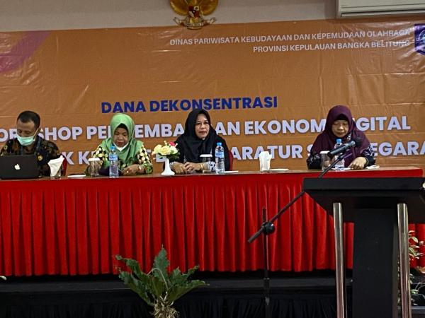 Disparbudkepora Babel Selenggarakan Workshop Pengembangan Ekonomi Digital & Produk Kreatif bagi ASN