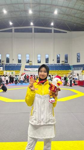 Tasya Islamiyah Putri Persembahkan Medali Perunggu Perdana untuk Kontingen Babel di POPNAS XVII Jakarta