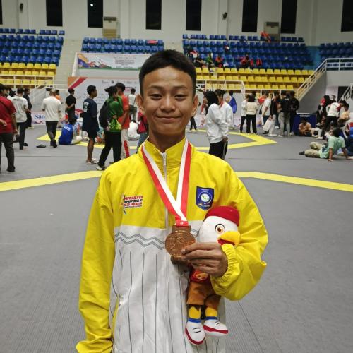 M. Keyzo Fachero Persembahkan Medali Perunggu Kedua untuk Babel di Cabor Taekwondo POPNAS XVII Jakarta