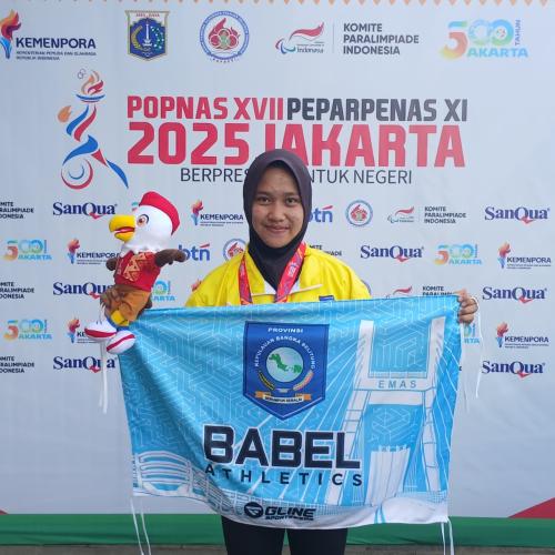 Zahra Qarista Persembahkan Emas untuk Bangka Belitung di POPNAS XVII 2025