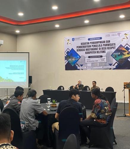 UPTD Pariwisata Belitung Gelar Seminar  Pendampingan Desa Wisata Keciput