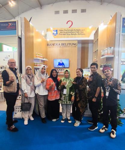 Disparbudkepora Babel Tampil di Trade Expo Indonesia 2026, Bawa Produk Ekonomi Kreatif
