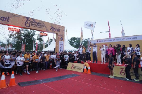 2500 Runners Race in Bhayangkara Babel Run 2024
