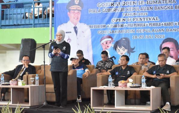 The Head of Parbudkepora Opens the All-Sumatra Gojukai Championship